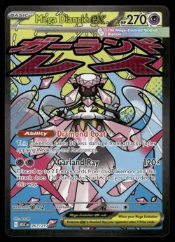Pokemon Cards Mega Diancie ex 267/217 Ascended Heroes Mega Attack Rare NM - Image 1