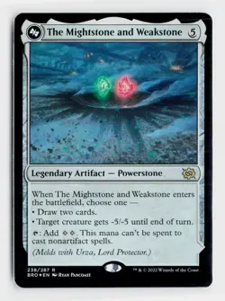 MTG FOIL The Mightstone and Weakstone // Urza, Planeswalker(Bottom) - The - Image 1