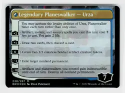 MTG FOIL The Mightstone and Weakstone // Urza, Planeswalker(Bottom) - The - Image 2