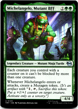 Michelangelo, Mutant BFF [Teenage Mutant Ninja Turtles] MTG TMT 0120 NM 🌳 - Image 1