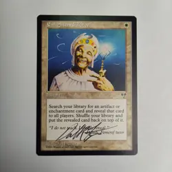 MTG Enlightened Tutor Mirage - Signed by Artist Dan Frazier - Image 1