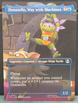 Donatello Way with Machines 197 BORDERLESS TMNT Teenage Mutant Ninja Turtles MTG - Image 1