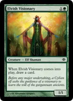 4 Elvish Visionary ~ Near Mint Shards of Alara 4x x4 Playset MTG Magic Green Car - Image 1