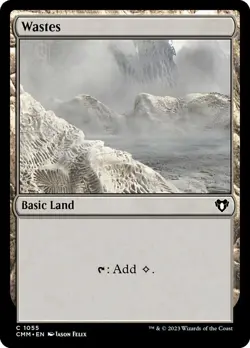 NM-Mint, English MTG Regular Wastes (1055) Commander Masters Magic the Gathering - Image 1