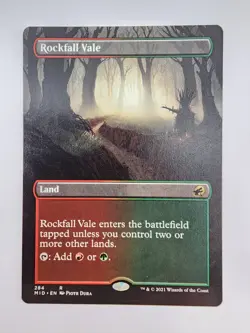 Rockfall Vale (Borderless) Innistrad: Midnight Hunt • Regular MTG - Image 1