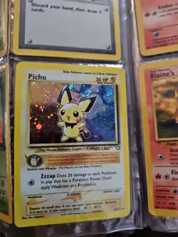 Pichu - 12/111 - Pokemon Neo Genesis Unlimited Holo Rare Card WOTC LP - Image 2