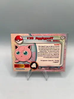 Jigglypuff #39 Topps Series 1 Black Logo Pokemon NM/LP - Image 2
