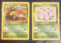 Pokemon TCG Exeggcute and Exeggutor Base Jungle Set 1999 - Image 1