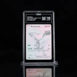 Tag 10 Reshiram EX 173/086 English White Flare Pokemon TCG GEM MINT - Image 1