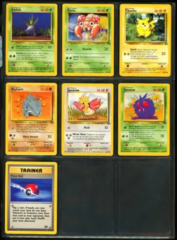1999 Pokemon JUNGLE & FOSSIL Set COMPLETE Unlimited Edition COMMON Cards Lot NM - Image 4
