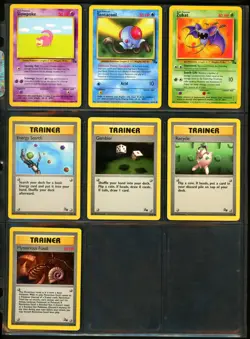 1999 Pokemon JUNGLE & FOSSIL Set COMPLETE Unlimited Edition COMMON Cards Lot NM - Image 5