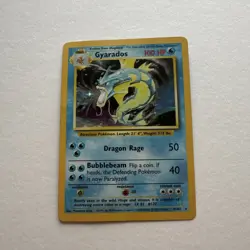 Pokemon TCG Gyarados 6/102 Base Set Holo Rare - Vintage 1999 - Image 1