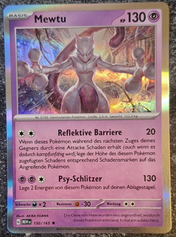 Pokemon Karte Mewtu 150/165 Holo • Set MEW 151 Deutsch Pokemon TCG Original NM - Image 3