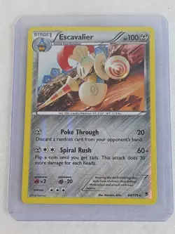 Pokemon TCG Escavalier 64/119 XY Phantom Forces Reverse Holo English 2014 NM - Image 3