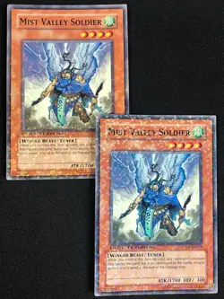 YUGIOH MIST VALLEY SOLDIER DT01-EN015 COMMON X2 (NM) - Image 1