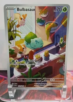 Bulbasaur 143/142 Stellar Crown Holo IR NEAR MINT - Image 1