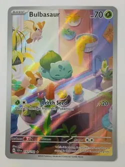 Bulbasaur 143/142 Stellar Crown Holo IR NEAR MINT - Image 2