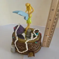 Vintage Rare Disney Tinker Bell Music Box Plays " You Can Fly " Sankyo - Image 3