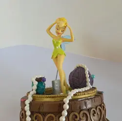 Vintage Rare Disney Tinker Bell Music Box Plays " You Can Fly " Sankyo - Image 5
