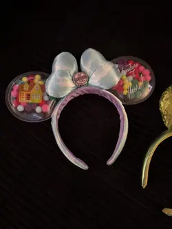 Minnie Ears Disney Parks UP Grape Soda Cap Balloons Tinker Bell (2) Headbands 🎈 - Image 3
