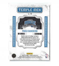 2023-24 Panini Phoenix Paolo Banchero #10 Temple Men Red Ice Magic - Image 2