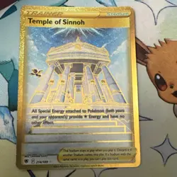 Pokemon TCG Temple of Sinnoh 213/189 Astral Radiance Gold Secret Rare - Image 2
