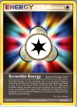 Scramble Energy 95/107 Non Holo Deoxys - Pokemon Card - NM - Image 1