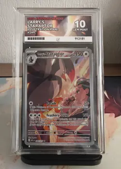 Pokemon Graded Card - Larry's Staraptor 249/217 Ascended Heroes ACE 10 Gem Mint - Image 1