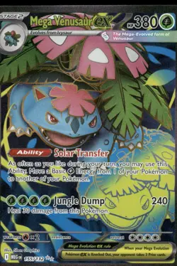 Pokemon Cards Mega Venusaur ex 155/132 Mega Evolution Ultra Rare NM - Image 1