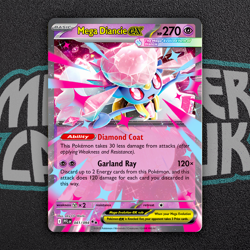 Mega Diancie EX 041/094 Phantasmal Flames English Pokemon Card MINT - Image 1