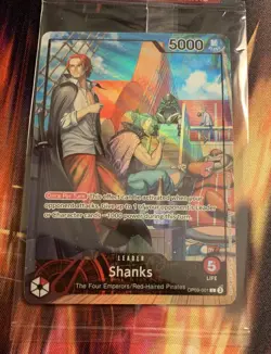 One Piece TCG Shanks OP09-001 PSA Magazine Promo Card Sealed - Image 1