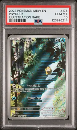 PSA 10 PSYDUCK 175/165 | 151 IR Full Art English Graded Pokemon Card HK - Image 1