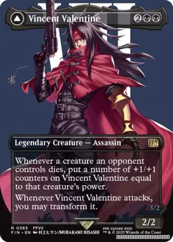 Vincent Valentine (Borderless) [FIN - 383] - NM [Foil] TCG MTG - Image 1