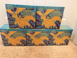 Lot of 5 - Pokemon Ascended Heroes Elite Trainer Box ETB Sealed NEW - Image 1