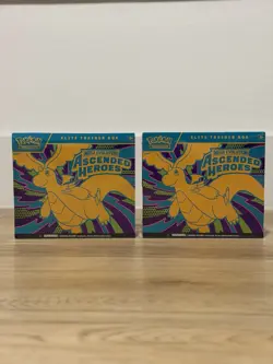 [Lot of 2] Pokemon TCG Ascended Heroes ETB Elite Trainer Box Factory Sealed - Image 1