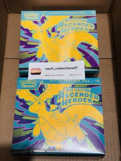 Pokemon Ascended Heroes ETB Elite Trainer Boxes Lot Of 2 Sealed New! - Image 1
