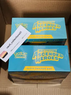 Pokemon Ascended Heroes ETB Elite Trainer Boxes Lot Of 2 Sealed New! - Image 2