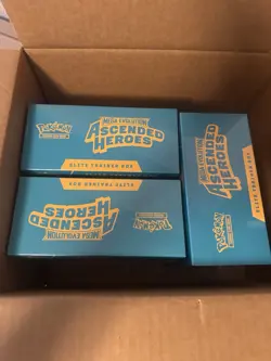 X3 LOT Pokemon Ascended Heroes Elite Trainer Box ETB Factory Sealed - Image 1
