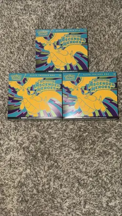X3 LOT Pokemon Ascended Heroes Elite Trainer Box ETB Factory Sealed - Image 2