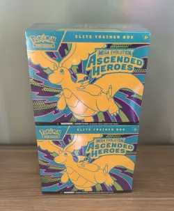 Lot of 2 Pokemon Ascended Heroes ETBs Elite Trainer Box New/Sealed - Image 1