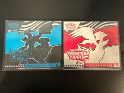 Pokemon TCG Black Bolt & White Flare Elite Trainer Box Lot of 2x New Sealed ETBs - Image 1