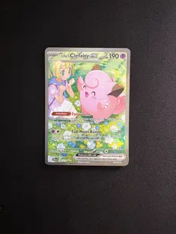 Pokemon Lillie's Clefairy ex 184/159 Sv09: Journey Together Holo SIR - Image 1