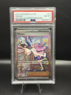 2023 Pokemon 151 Miriam 251/198 Special Illustration Rare PSA 8 NM-MT - Image 1