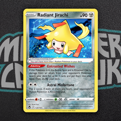 Radiant Jirachi 120/195 Radiant Rare Silver Tempest Pokemon NM - Image 1