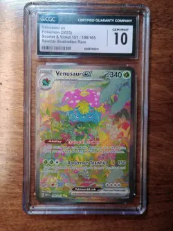 2023 Pokemon 151 Venusaur ex #198/165 Special Illustration Rare SIR CGC 10 - Image 1