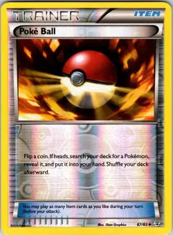 Poke Ball 67/83 Generations Pokemon NM/LP Reverse Holo - Image 1