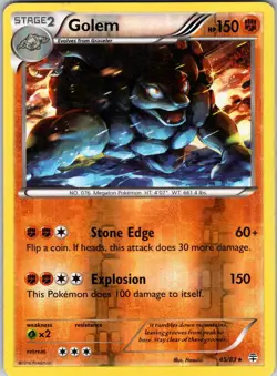 Golem 45/83 Generations Pokemon TCG LP Reverse Holo - Image 1