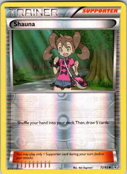 Shauna 72/83 Generations Pokemon TCG NM Reverse Holo - Image 1