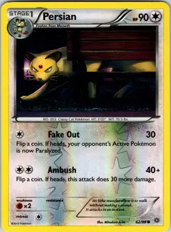 Persian 54/83 Generations Pokemon NM/LP Reverse Holo - Image 1