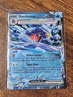 Garchomp ex 038/182 NM/M SV Paradox Rift Holo Pokemon TCG - Image 1